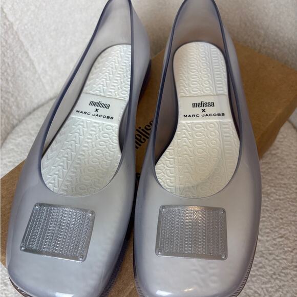 Marc Jacobs x Melissa logo-embossed ballerina shoes 38 - Picture 4 of 8